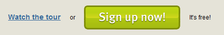 przycisk "Sign up now!" + dopisek "It's free"