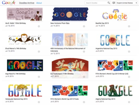 16 doodles google