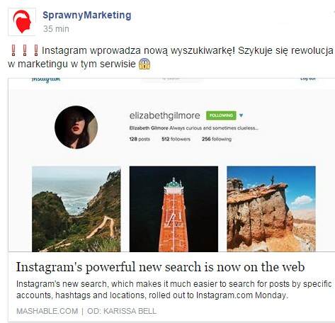 Kolorowe ikony na Facebooku
