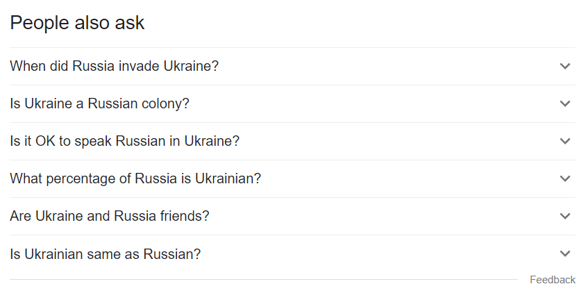 google a wojna na ukrainie
