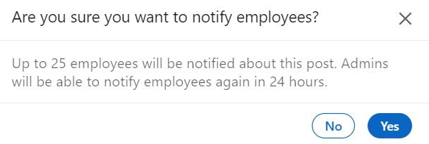 Notify Employees linkedin