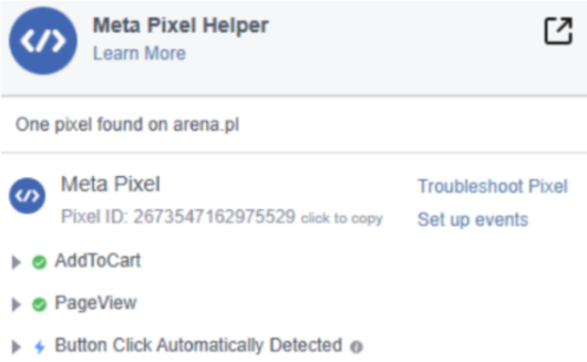 meta pixel helper