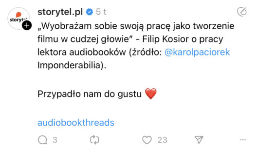 co publikować na threads